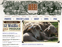 Tablet Screenshot of coonrockfarm.com